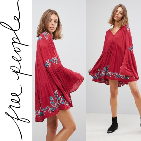 Free People Dresses & Skirts - NWT Free People Te Amo Embroidered Mini Dress